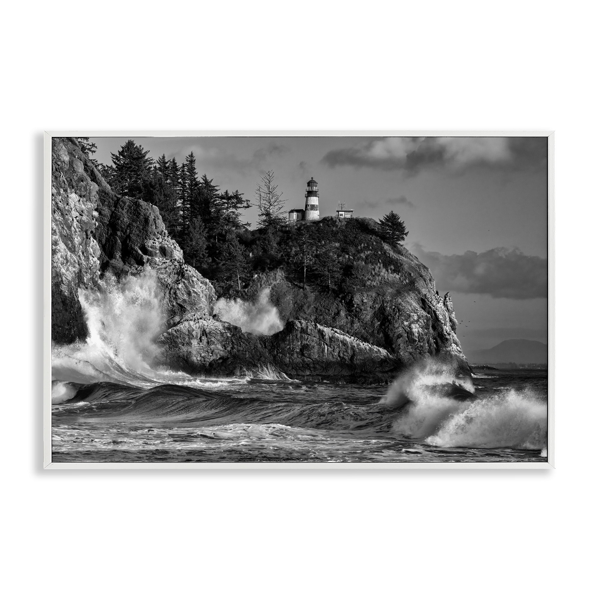 Stupell Industries Rising Tide at Cape White Framed Giclee Art, design by Rick Berk