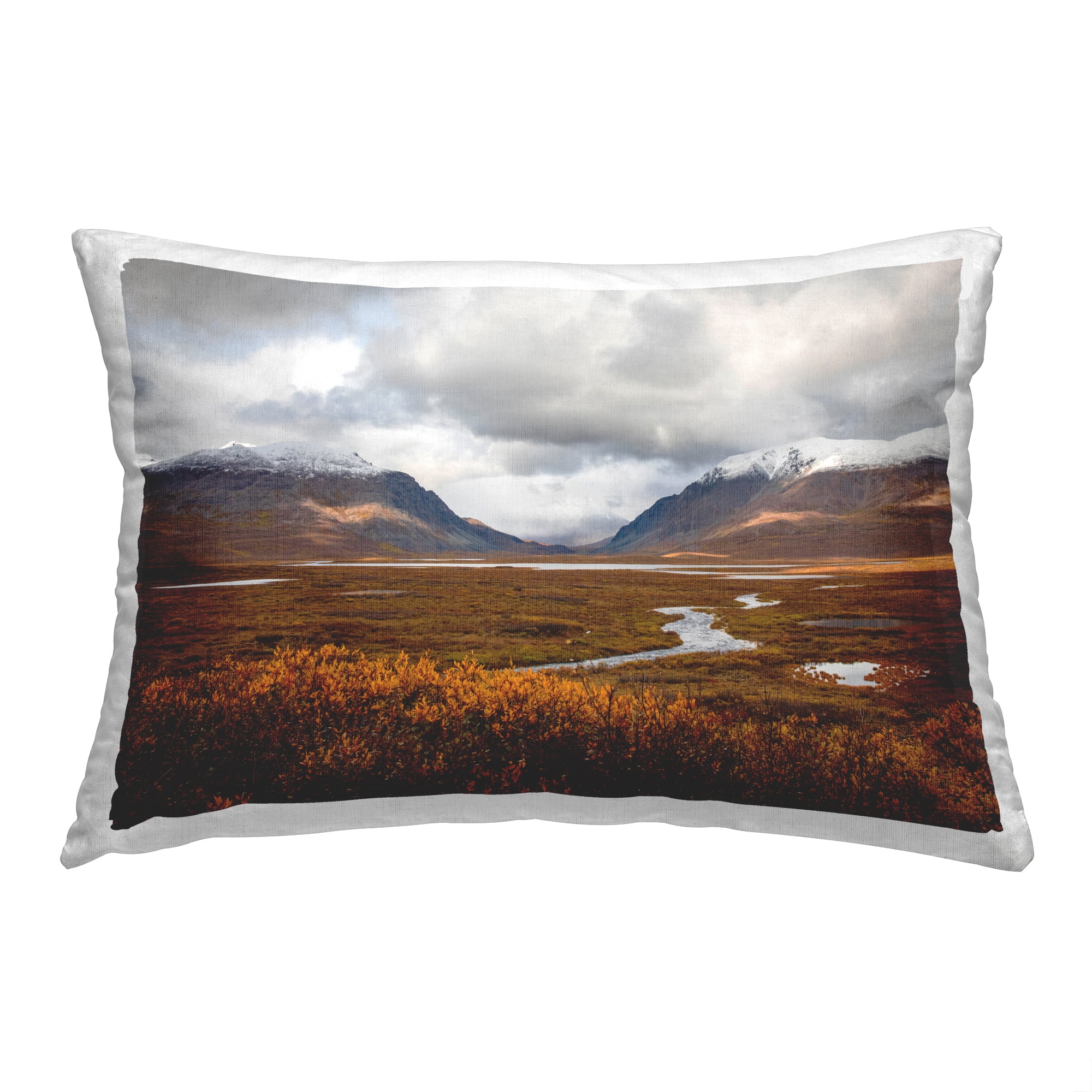 Stupell Industries River & Mountain Peaks Decorative Printed Throw Pillow, 14 x 20