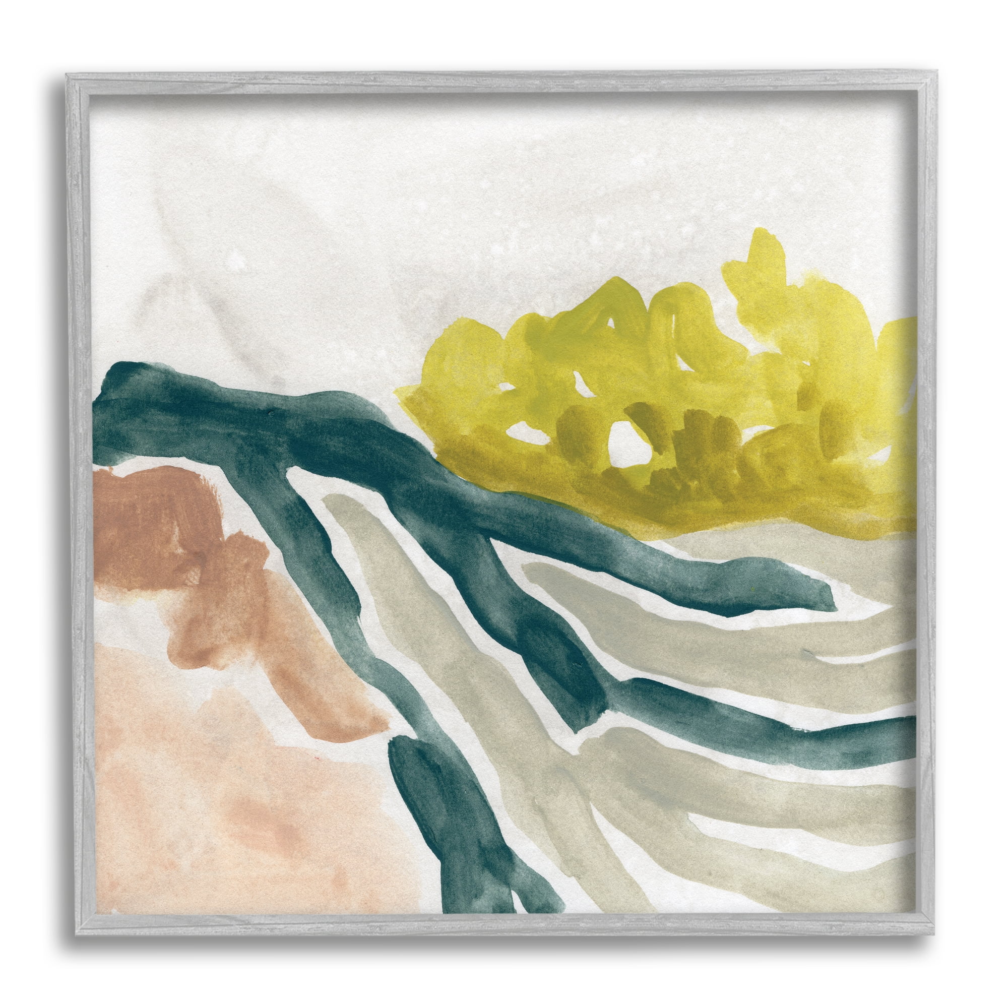 Stupell Industries River Stream Running Soft Abstract Nature Landscape, 12 x 12, Designed by June Erica Vess