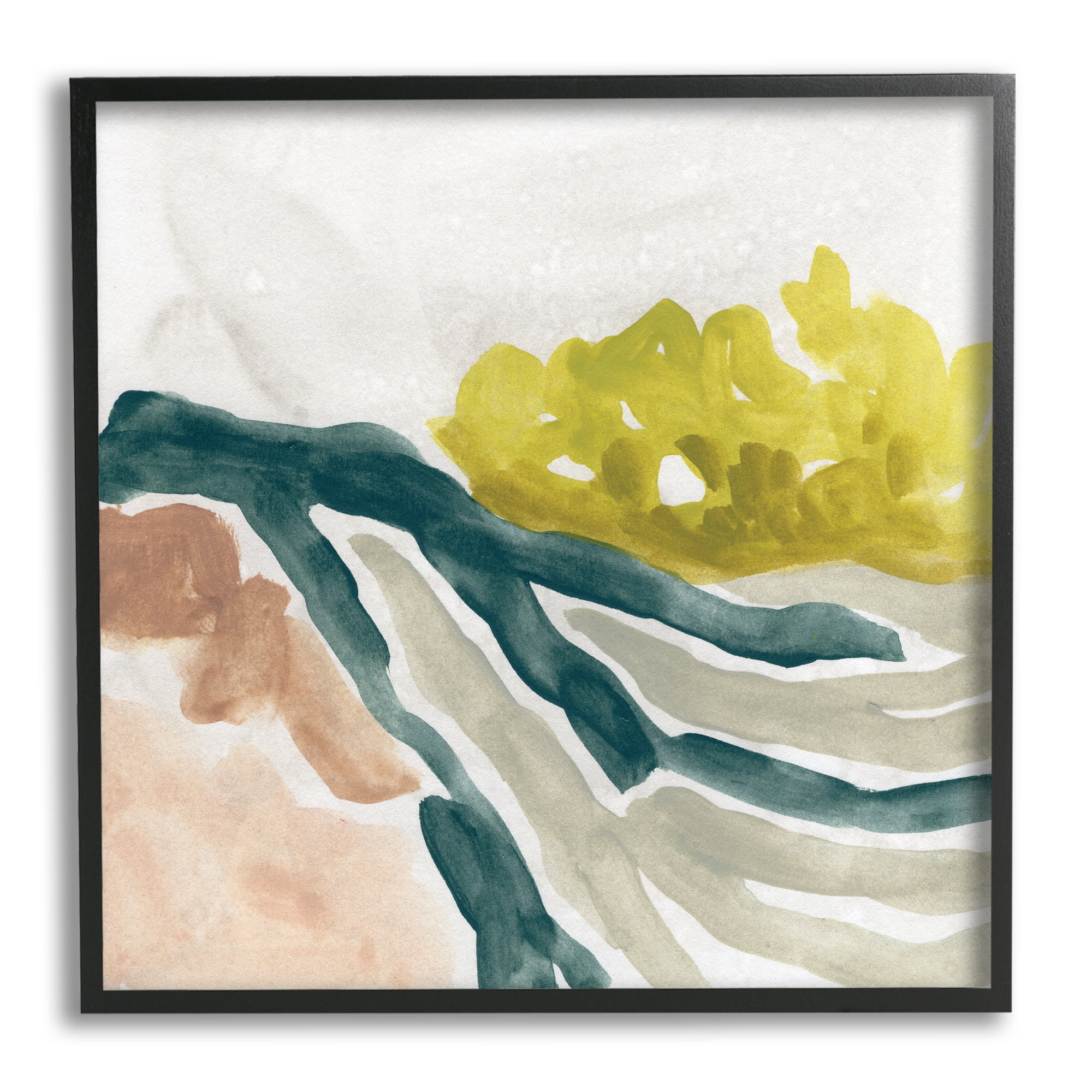 Stupell Industries River Stream Running Soft Abstract Nature Landscape, 24 x 24, Designed by June Erica Vess