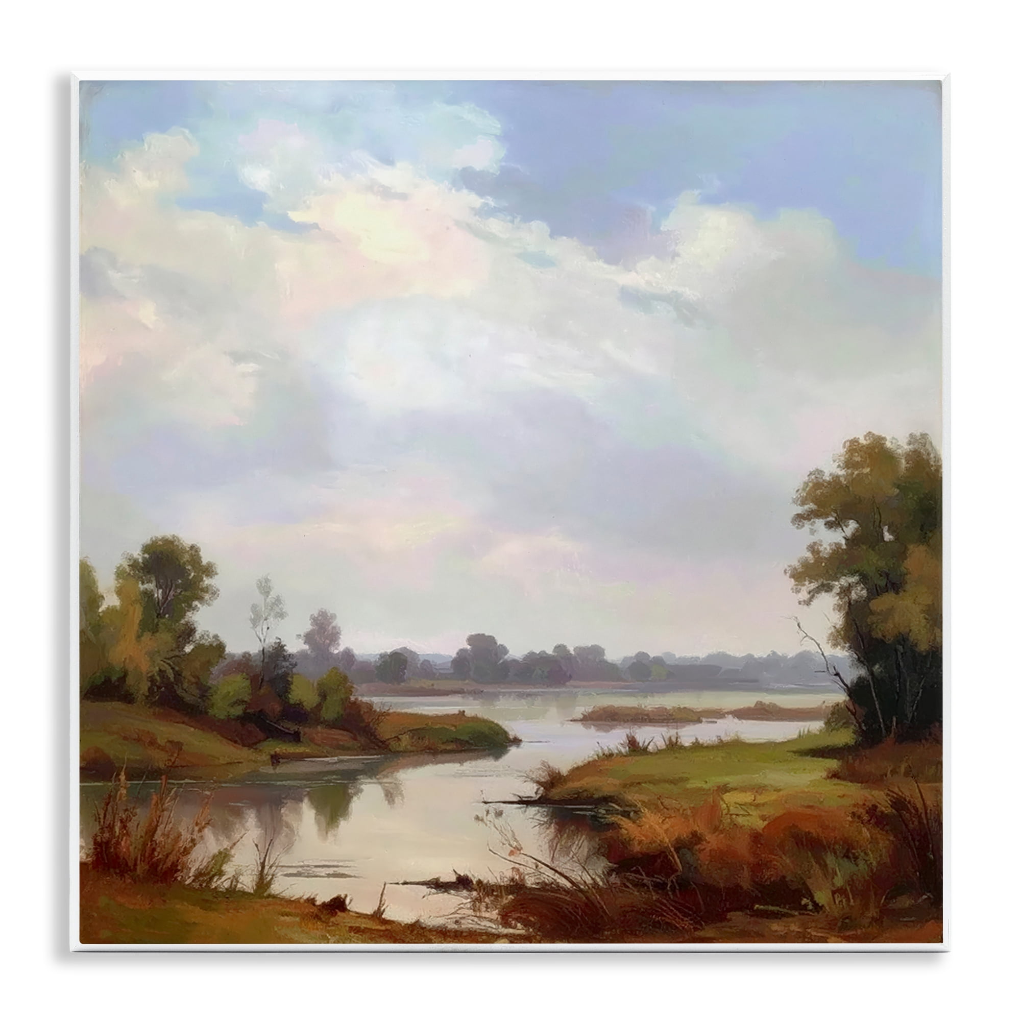 Stupell Industries Riverside Grove Landscape Wall Plaque Art, design by Alonza Saunders