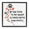 thumbnail image 1 of Stupell Industries Road To My Heart Typography Painting Black Floater Framed Canvas Art Print Wall Art, 25 x 25, 1 of 10