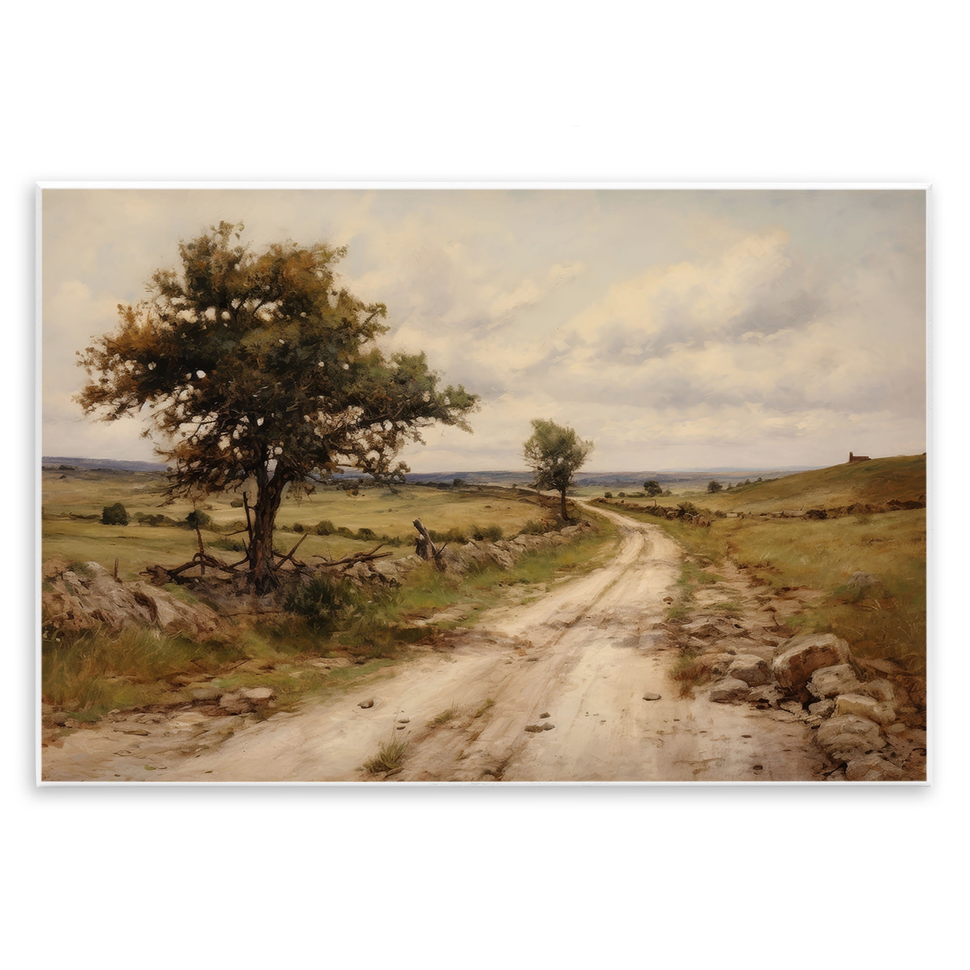 Stupell Industries Road To Nowhere Landscape & Nature Painting Unframed Art Print Wall Art, 19 x 13