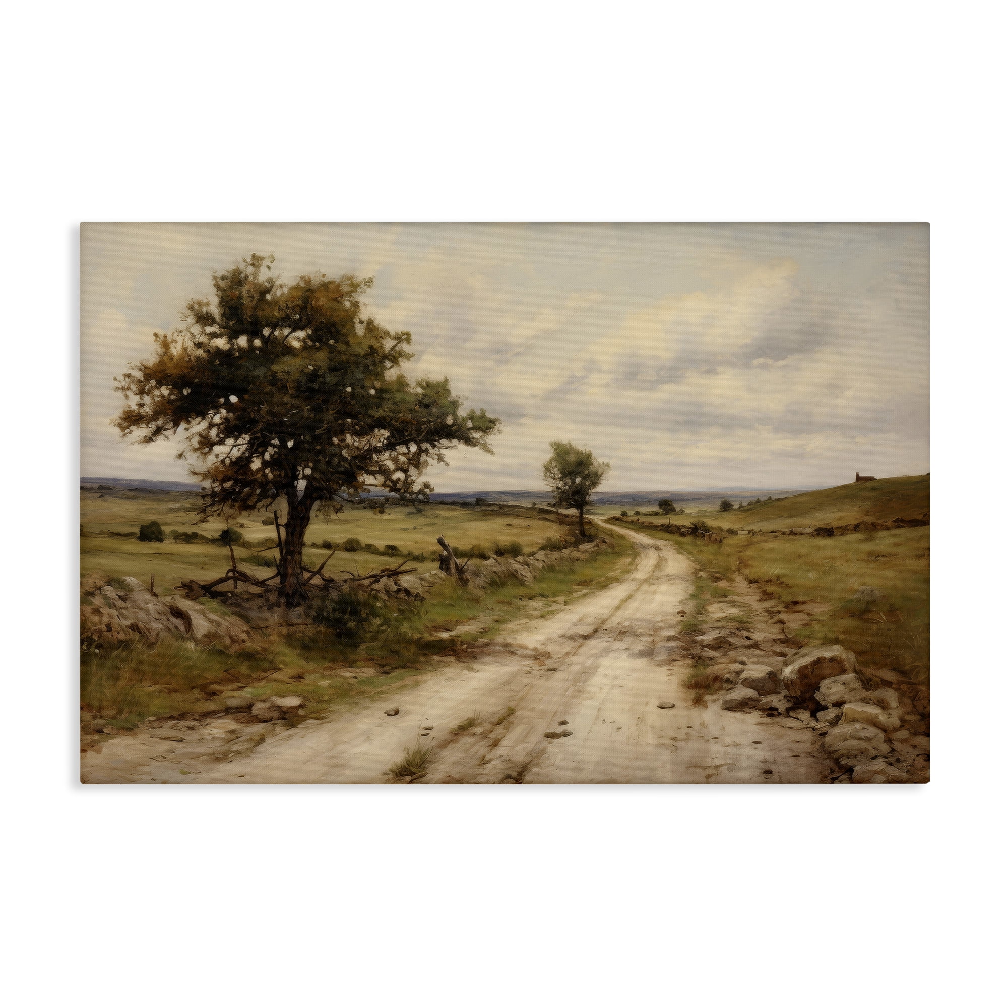 Stupell Industries Road To Nowhere Landscape & Nature Painting Wrapped Canvas Art Print Wall Art, 36 x 24