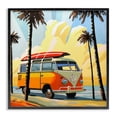 thumbnail image 1 of Stupell Industries Tropical Road Trip Beach Van Black Framed Giclee Art, 12 x 12, by John Jaster, 1 of 7