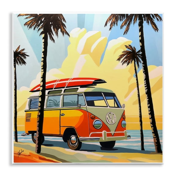 Stupell Industries Road Trip Beach Van Wall Plaque Art, design by John Jaster