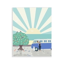 Stupell Industries Road Trip Stop Nautical & Beach Painting Unframed Art Print Wall Art, 11 x 14