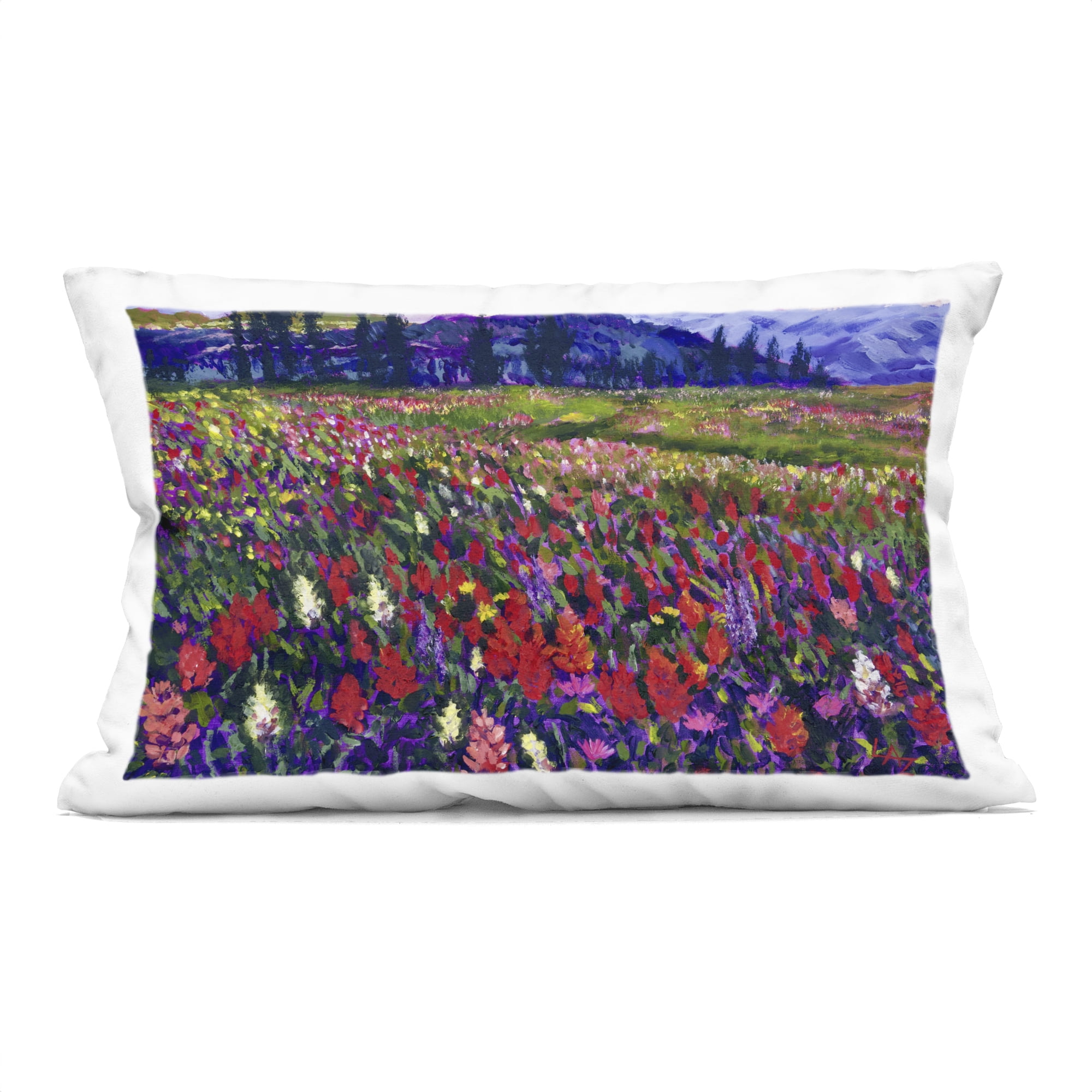 Stupell Industries Roadside Rhythm Meadow Decorative Printed Throw Pillow, design by Lee Ann Zirbes