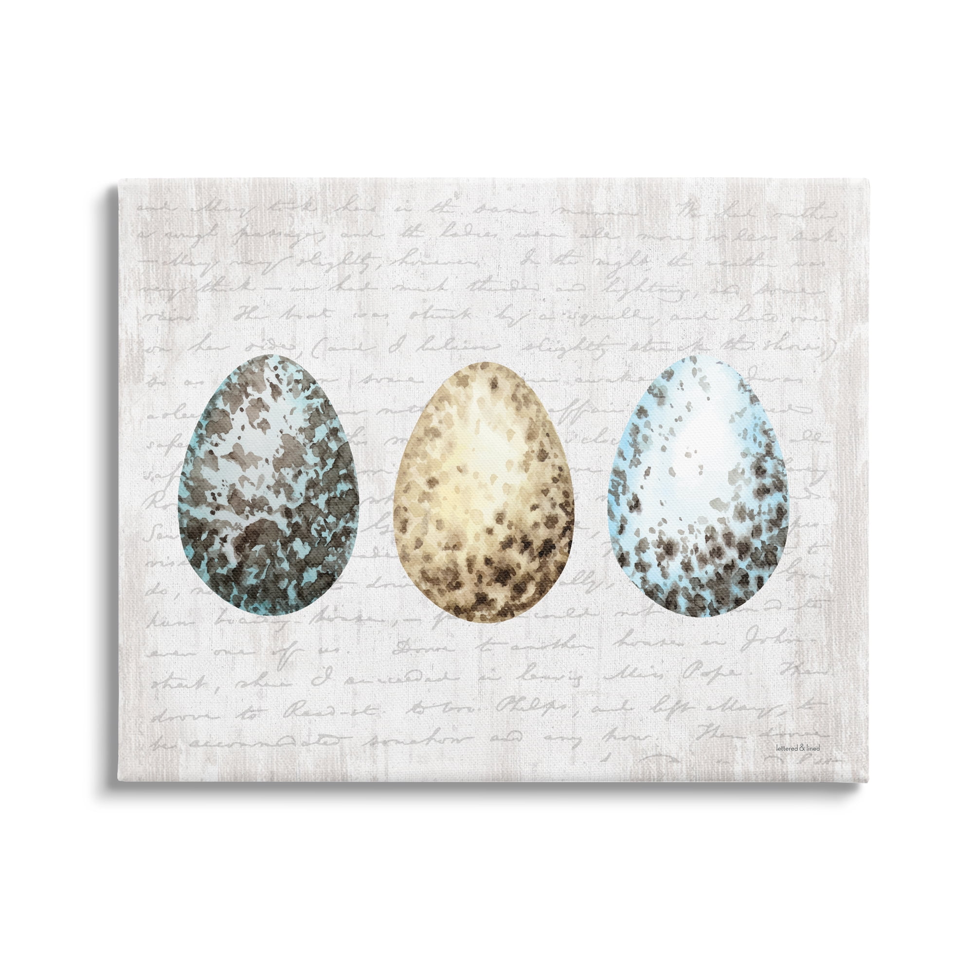 Stupell Industries Robin Eggs Ornamented Farm Confectionary Scripture Background,40 x 30, Design by Lettered and Lined
