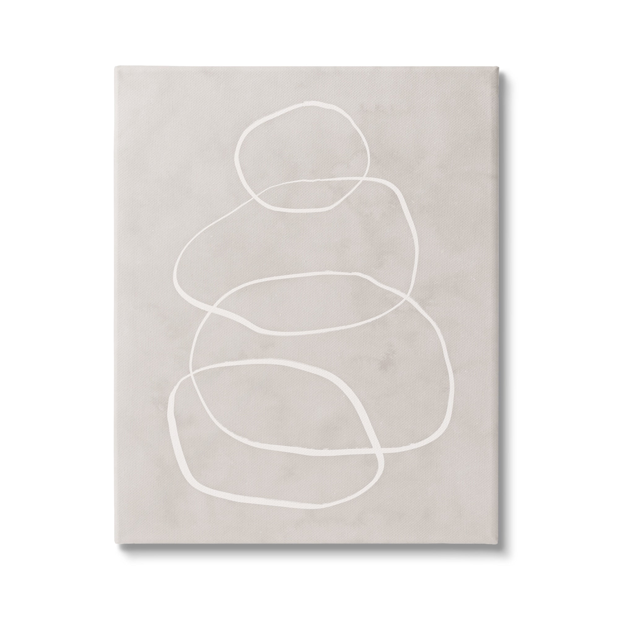 Stupell Industries Rock Balance Line Drawing Vintage Background,24 x 30, Design by Nina Blue