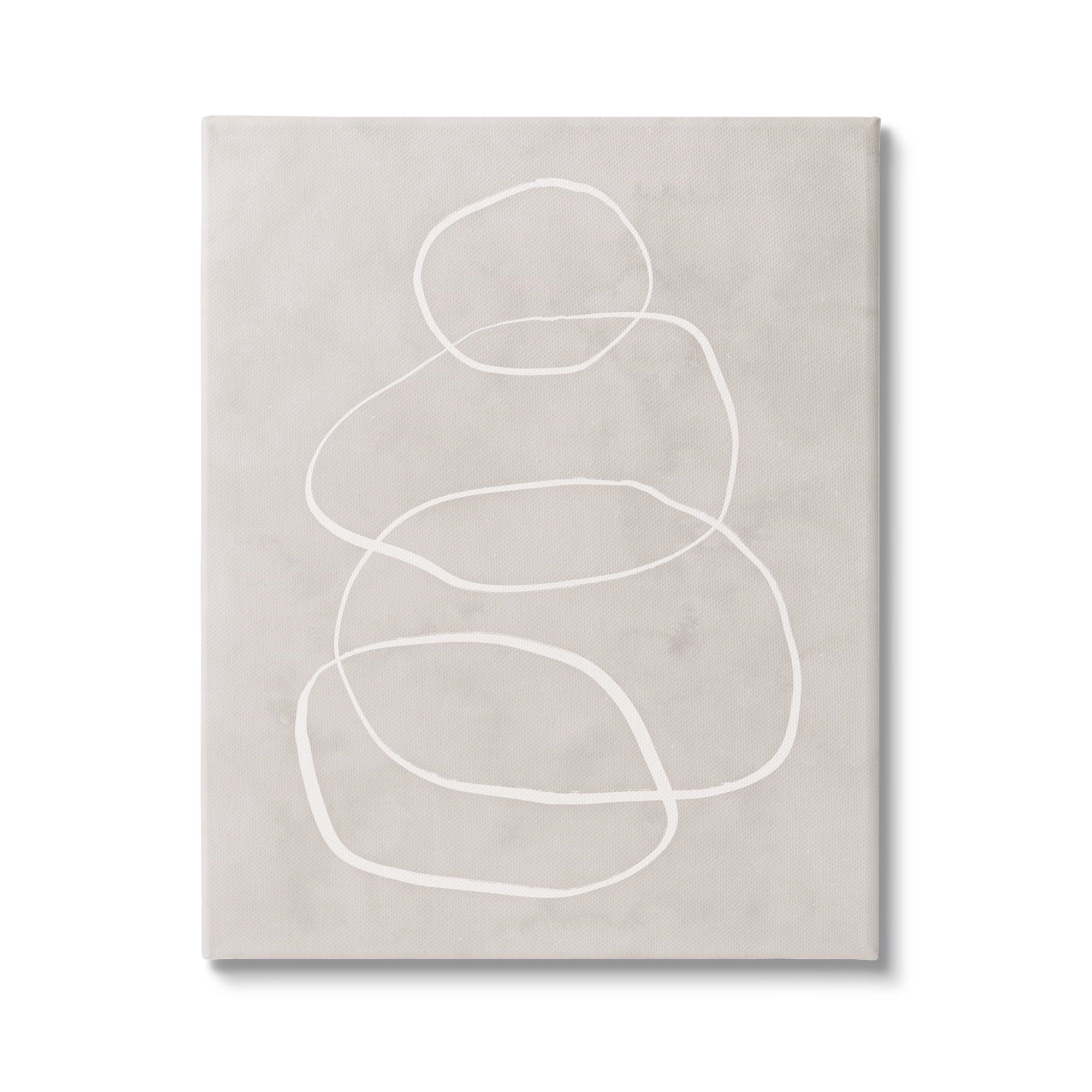 Stupell Industries Rock Balance Line Drawing Vintage Background,36 x 48, Design by Nina Blue