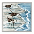 thumbnail image 1 of Stupell Industries Rustic Lodge Rockhampton Sandpipers Beach Ripples Gray Framed Giclee Art, 12 x 12, by Paul Brent, 1 of 7