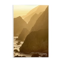 Stupell Industries Rocky Cliffs by Beach Landscape Photography Unframed Art Print Wall Art, 10 x 15