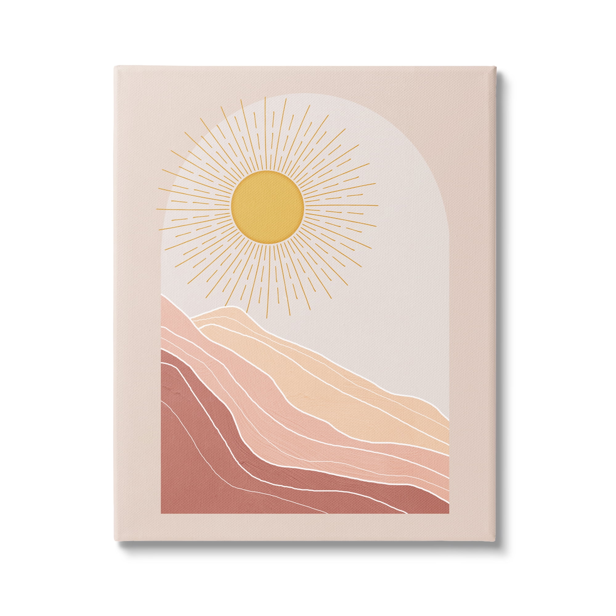 Stupell Industries Rocky Deserted Ridges Patterned Radiant Sunlight ,36 x 48, Design by Nina Blue