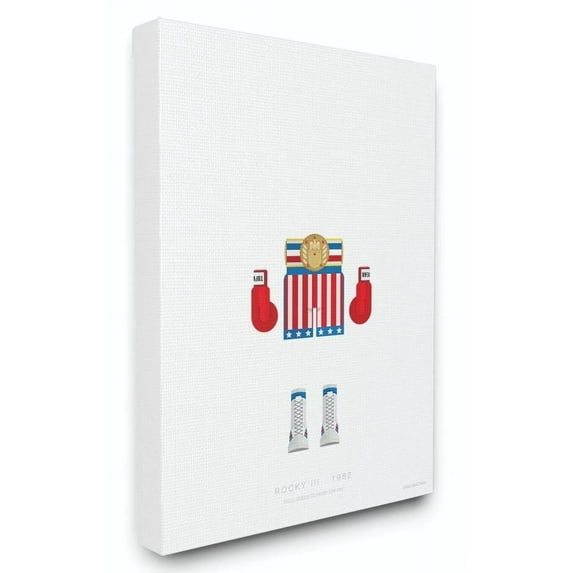 Stupell Industries Rocky Famous People Characters Fashion Design Canvas Wall Art by Fred Birchal