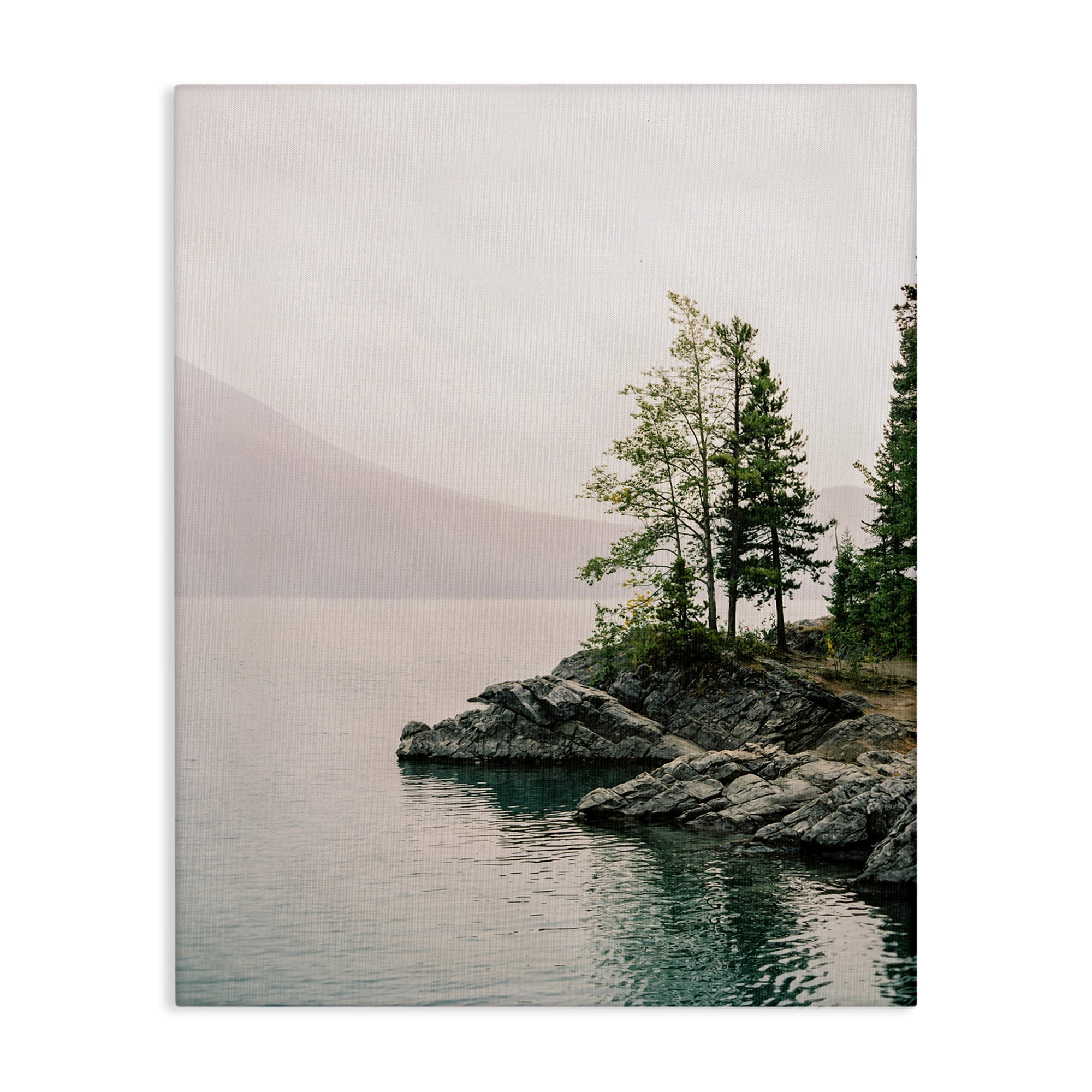 Stupell Industries Rocky Inlet Cove Landscape Photography Gallery Wrapped Canvas Art Print Wall Art, 24 x 30