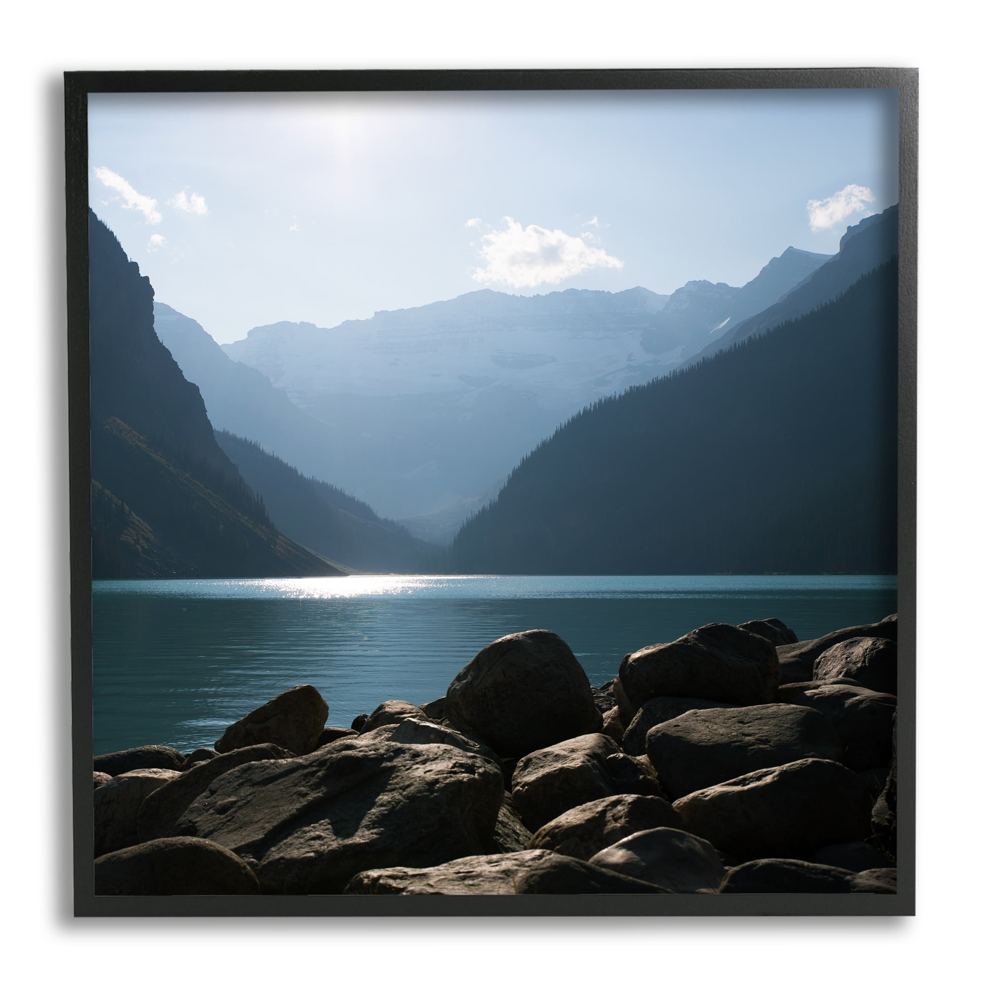 Stupell Industries Rocky Lakeside Mountain View Horizon Scene, 17 x 30, Design by Carol Robinson