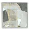 thumbnail image 1 of Stupell Industries Rocky Landscape Abstraction Neutral Tone Circular Shapes Abstract Painting Gray Framed Art Print Wall Art, 12 x 12, 1 of 7