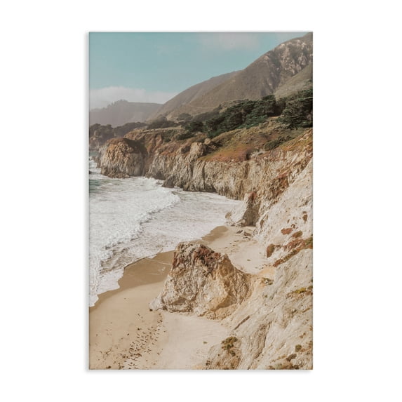 Stupell Industries Rocky Ocean Cove Landscape & Nature Photography Wrapped Canvas Art Print Wall Art, 16 x 24