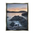 thumbnail image 1 of Stupell Industries Rocky Sea Cliffs Landscape Photography Gray Floater Framed Canvas Art Print Wall Art, 25 x 31, 1 of 10