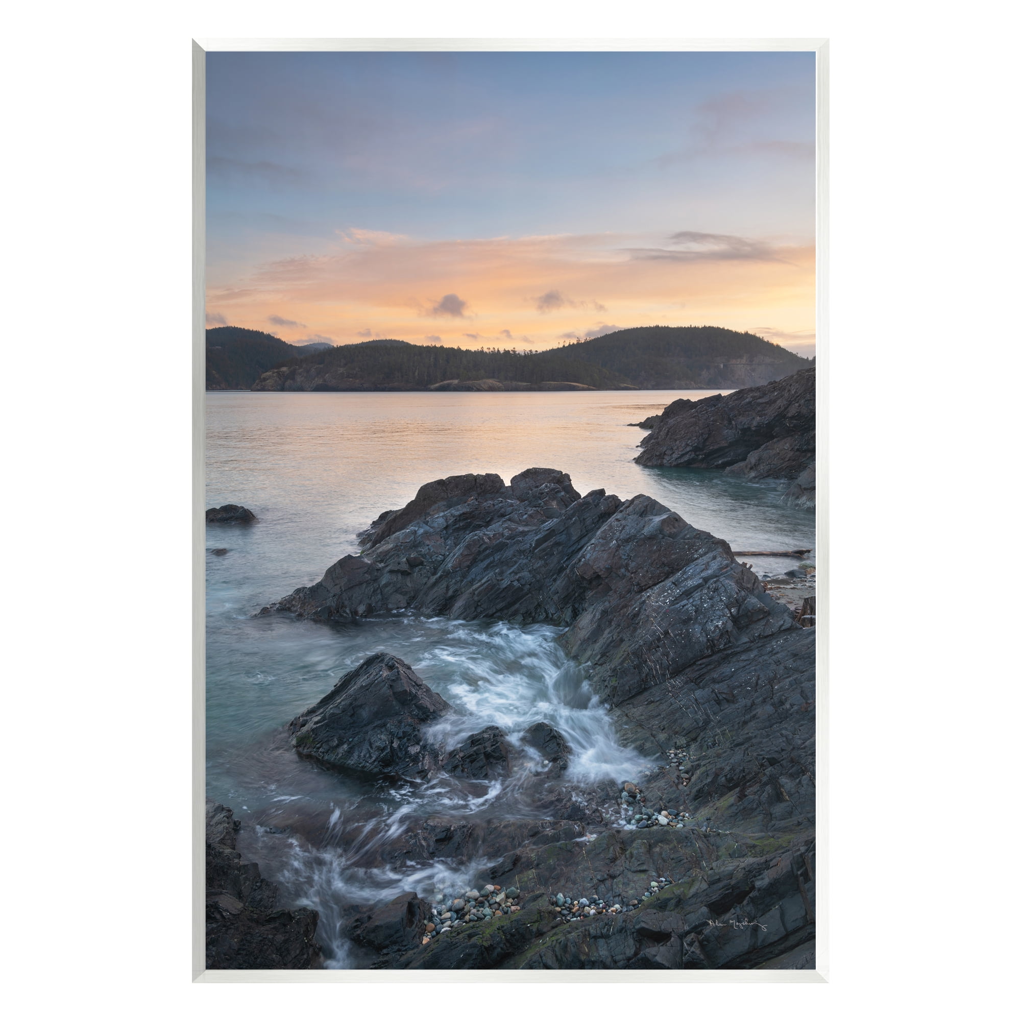 Stupell Industries Rocky Sea Cliffs Landscape Photography Unframed Art Print Wall Art, 13 x 19