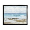thumbnail image 1 of Stupell Industries Rocky Shore Beach Waves Landscape Painting Black Floater Framed Canvas Art Print Wall Art, 31 x 25, 1 of 10
