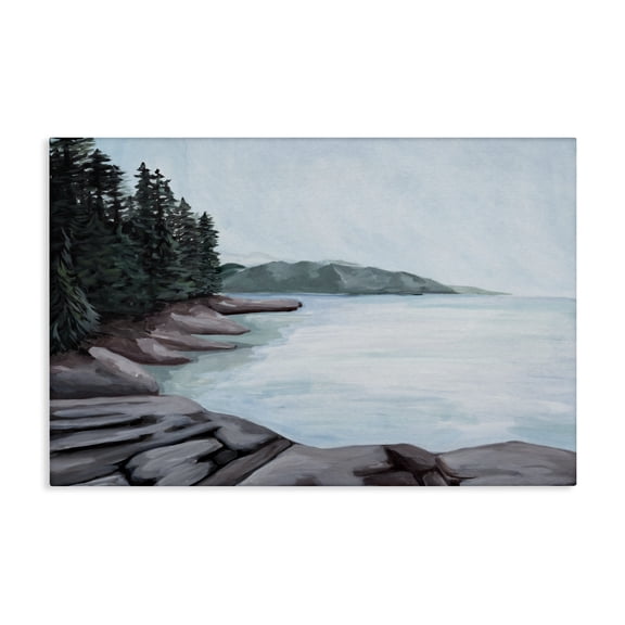 Stupell Industries Rocky View of Coast Canvas Wall Art design by Jelena Petric, 16 x 24