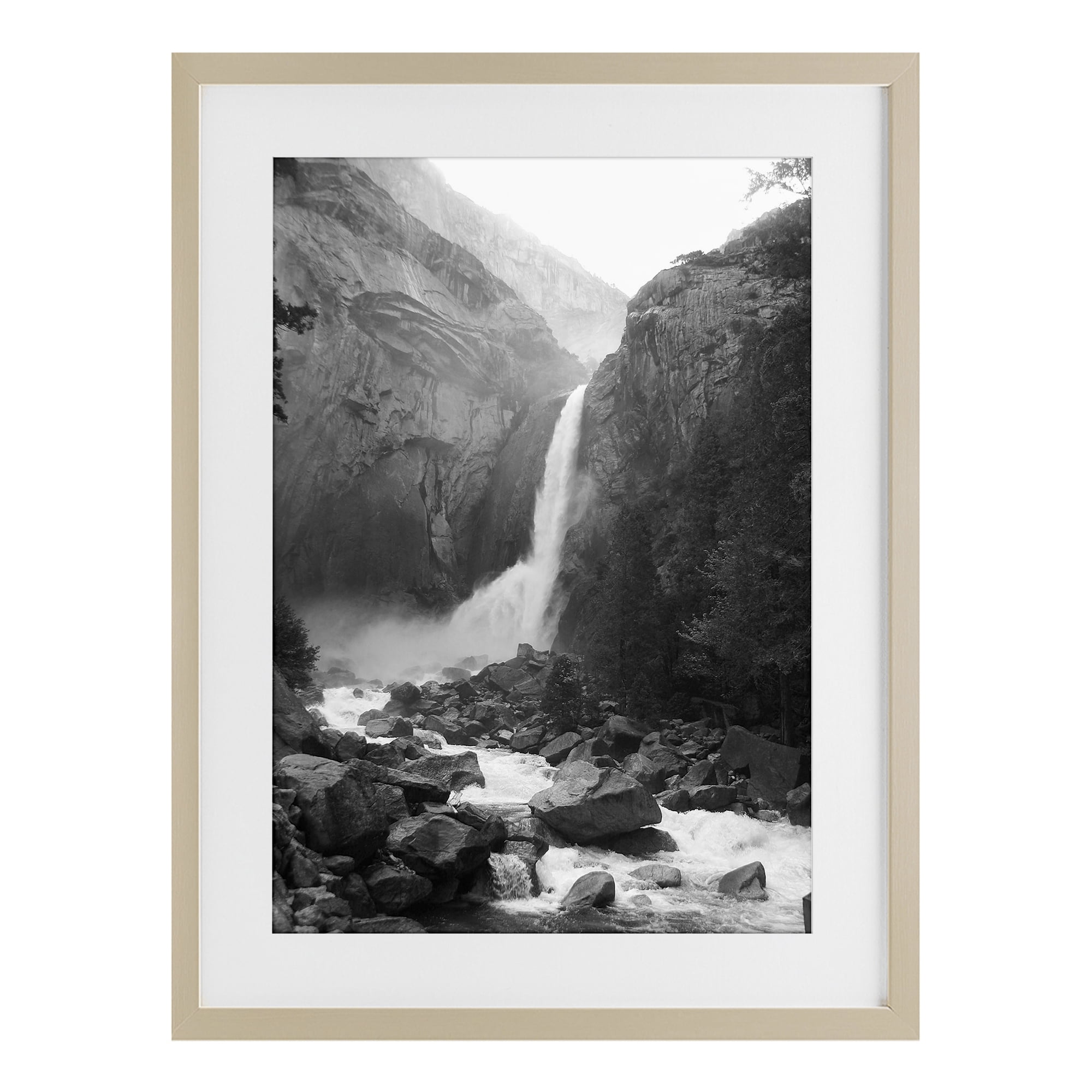 Stupell Industries Rocky Yosemite Falls Birch Framed Print Under Glass, design by Kim Curinga