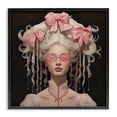 thumbnail image 1 of Stupell Industries Traditional Rococo Woman Opulent Ribbons Black Framed Giclee Art, 12 x 12, by Grotto Studios, 1 of 8