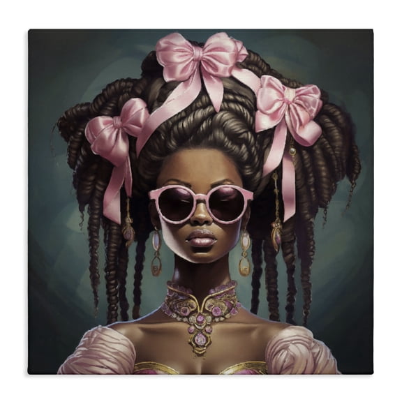Stupell Industries Rococo Woman With Bows Canvas Wall Art, design by Grotto Studios