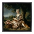 thumbnail image 1 of Stupell Industries Glam Rococo Woman with Dog Black Floating Frame Canvas Art, 18 x 18, by The Wands Want, 1 of 8