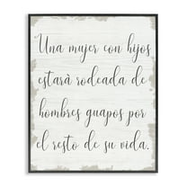 Stupell Industries Rodeada de Hombres Guapos Inspirational Quotes & Sayings Painting Black Framed Art Print Wall Art, 11 x 14