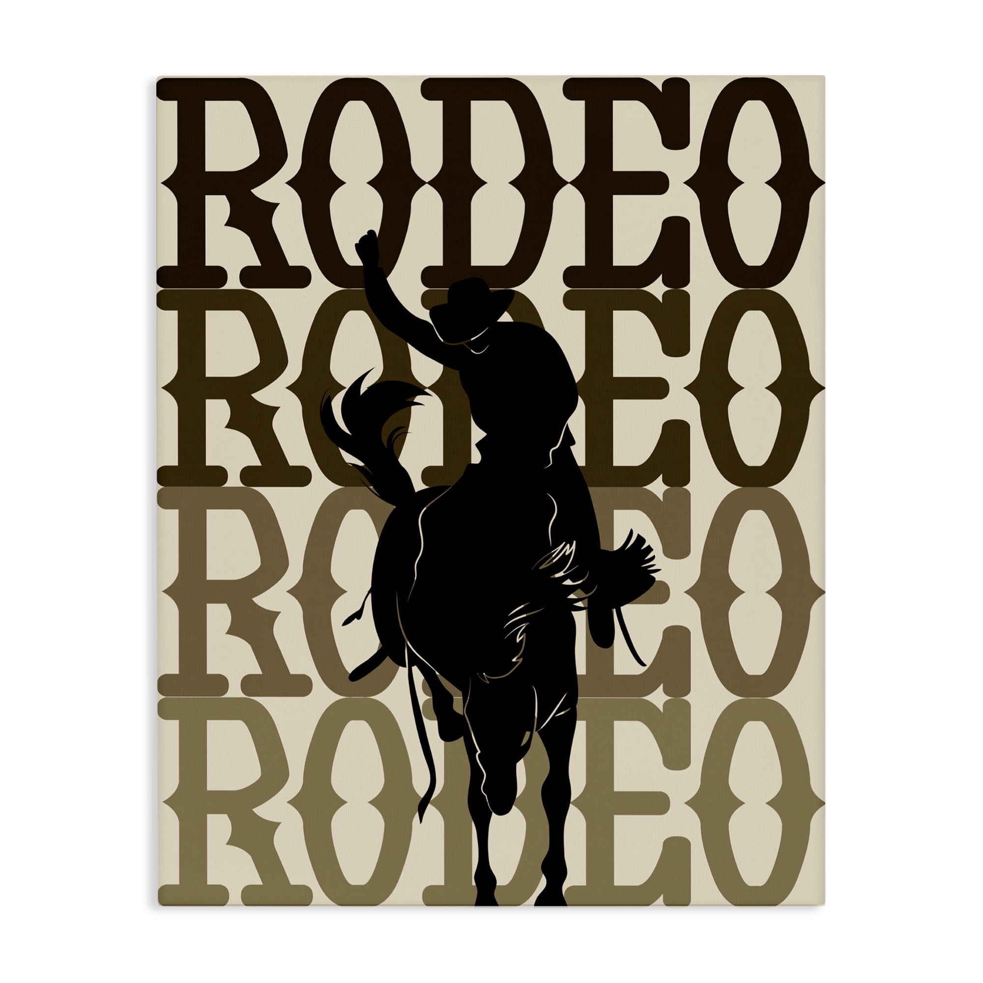 Stupell Industries Rodeo Gradient Cowboy Canvas Wall Art, design by CAD Designs