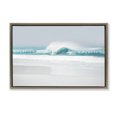 thumbnail image 1 of Stupell Industries Rolling Aqua Waves Landscape & Nature Photography Brown Floater Framed Canvas Art Print Wall Art, 31 x 21, 1 of 10