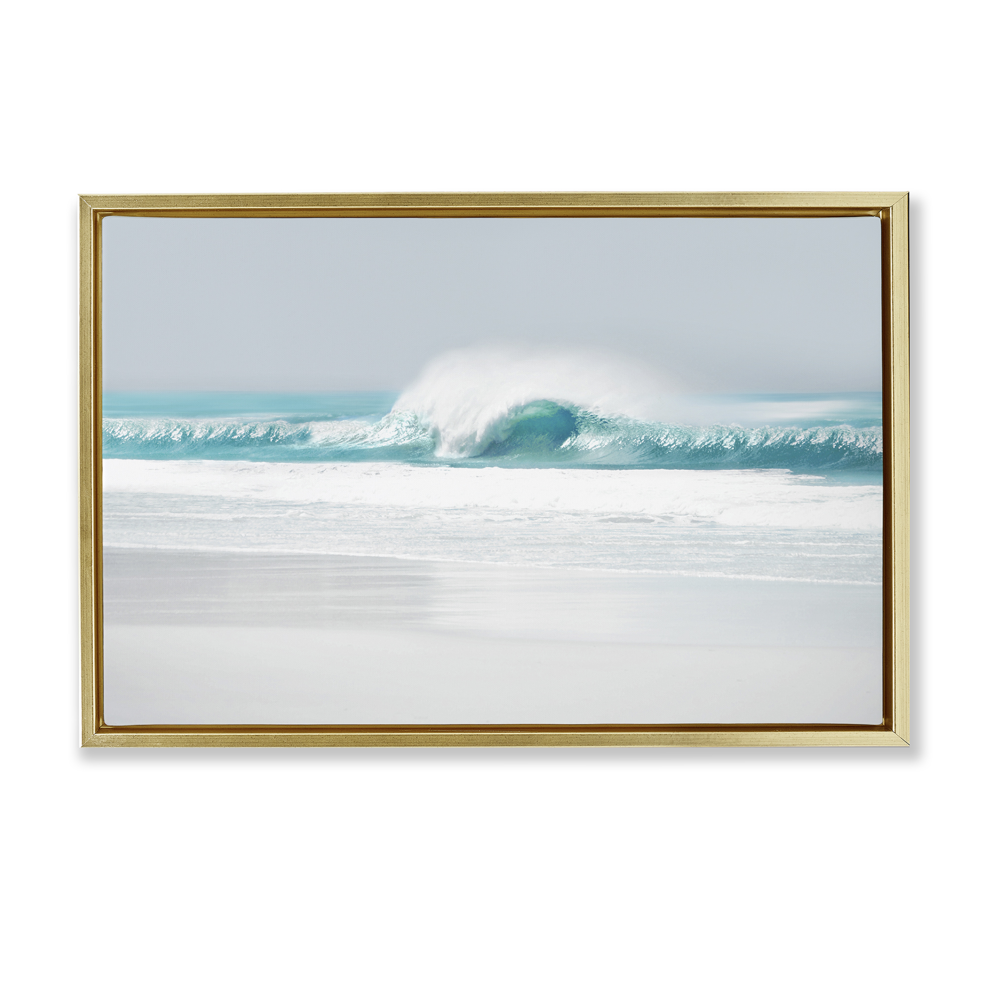 Stupell Industries Rolling Aqua Waves Landscape & Nature Photography ...