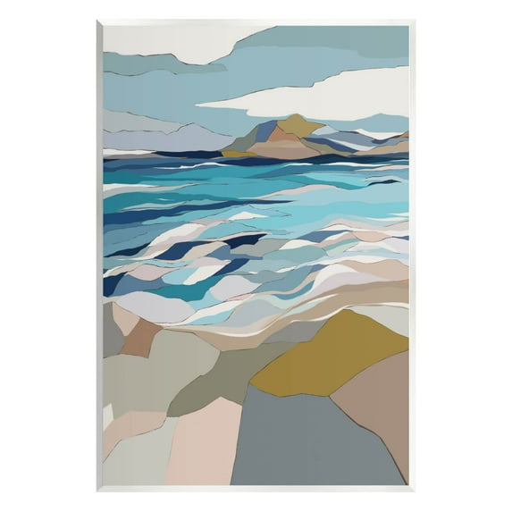 Stupell Industries Rolling Beach Waves Abstract Shore Graphic Art Unframed Art Print Wall Art, Design by Nikita Jariwala