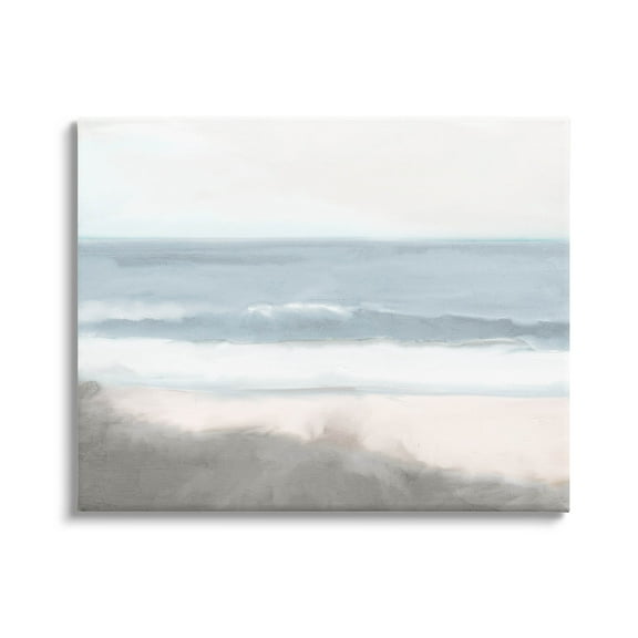Stupell Industries Rolling Beach Waves Foamy Shoreline Graphic Art Gallery Wrapped Canvas Print Wall Art, Design by Kim Allen
