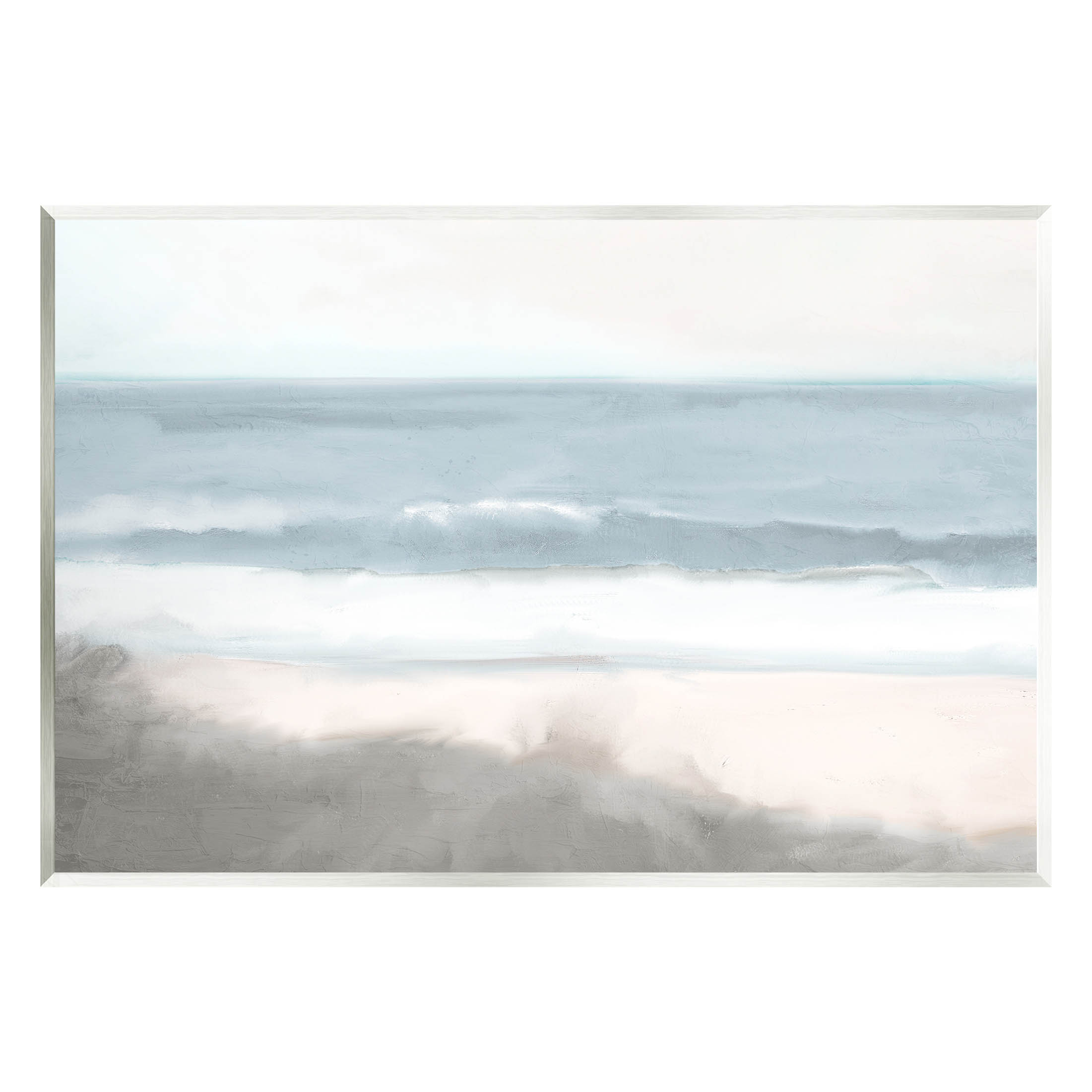 Stupell Industries Rolling Beach Waves Foamy Shoreline Graphic Art Unframed Art Print Wall Art, Design by Kim Allen