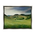 thumbnail image 1 of Stupell Industries Rolling Country Hills Green Rural Meadow Fields Painting Luster Gray Floating Framed Canvas Print Wall Art, Design by Ziwei Li, 1 of 5
