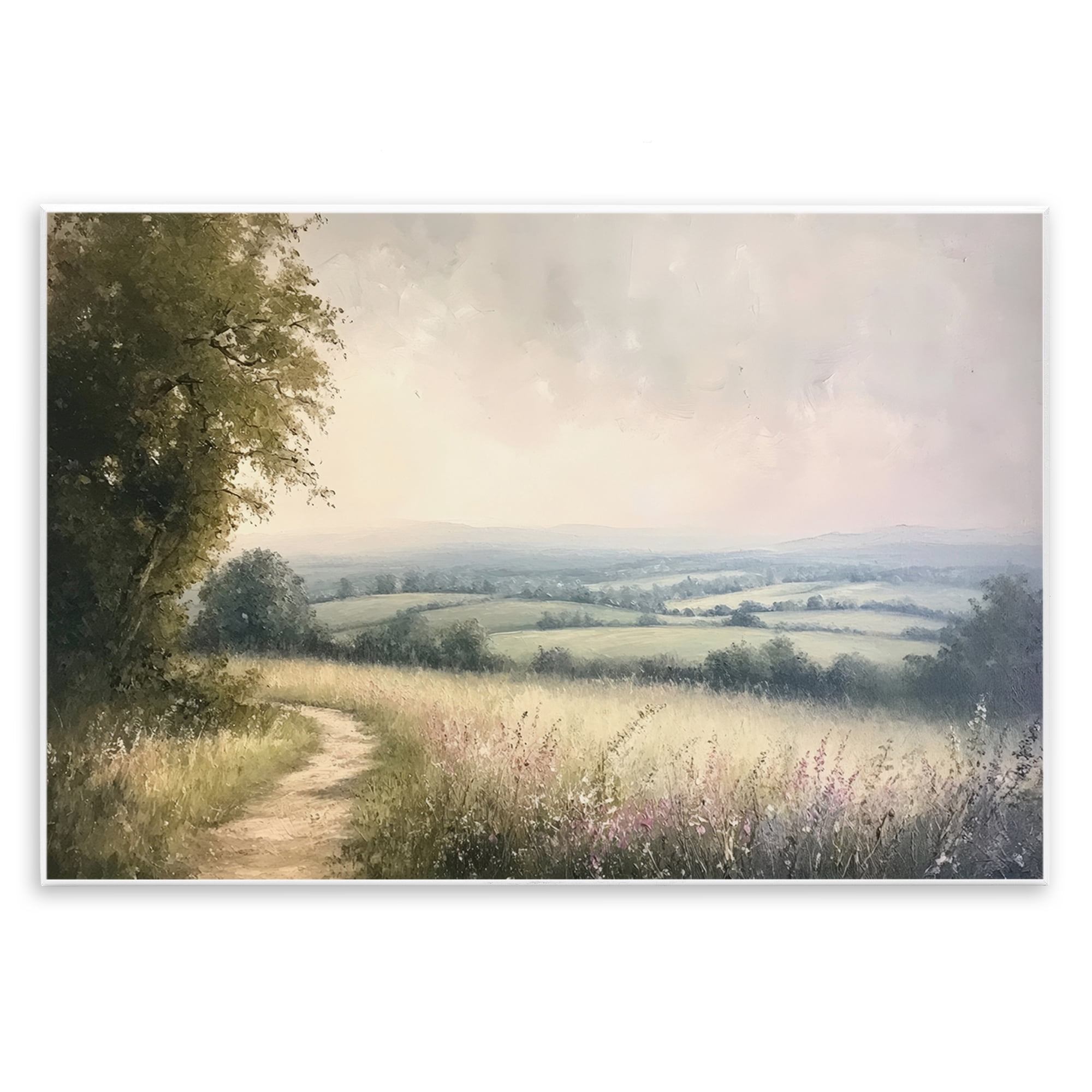 Stupell Industries Rolling Farmlands in Distance Wall Plaque Art, design by Petal Prints Design