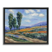 Stupell Industries Rolling Hills Traditional Landscape Landscape & Nature Painting Black Floater Framed Canvas Art Print Wall Art, 21 x 17