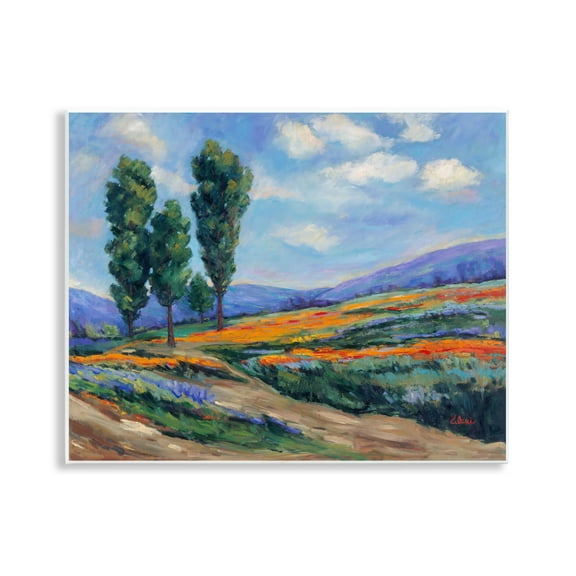 Stupell Industries Rolling Hills Traditional Landscape Landscape & Nature Painting Unframed Art Print Wall Art, 14 x 11