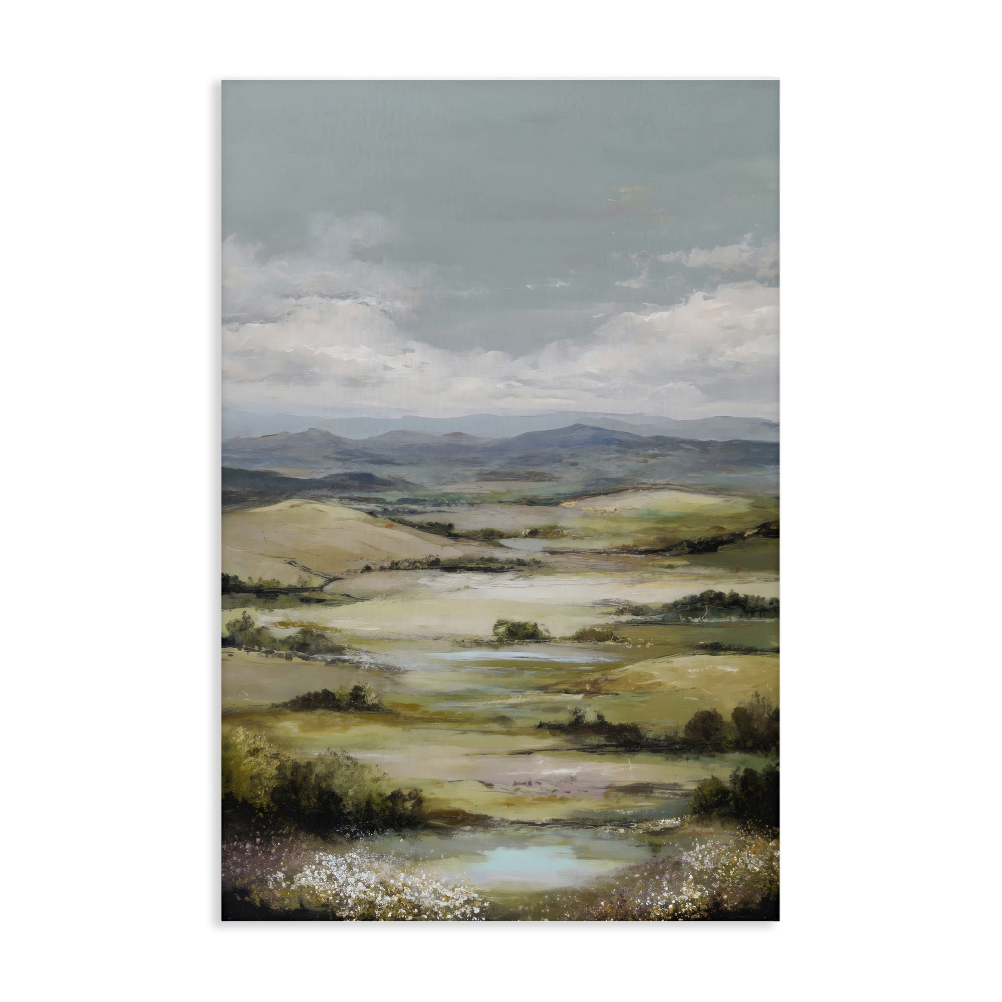 Stupell Industries Rolling Mountain Meadows Canvas Wall Art, design by Petal Prints Design