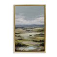 thumbnail image 1 of Stupell Industries Traditional Rolling Mountain Meadows Gold Floating Frame Canvas Art, 21 x 31, by Petals Prints Design, 1 of 8