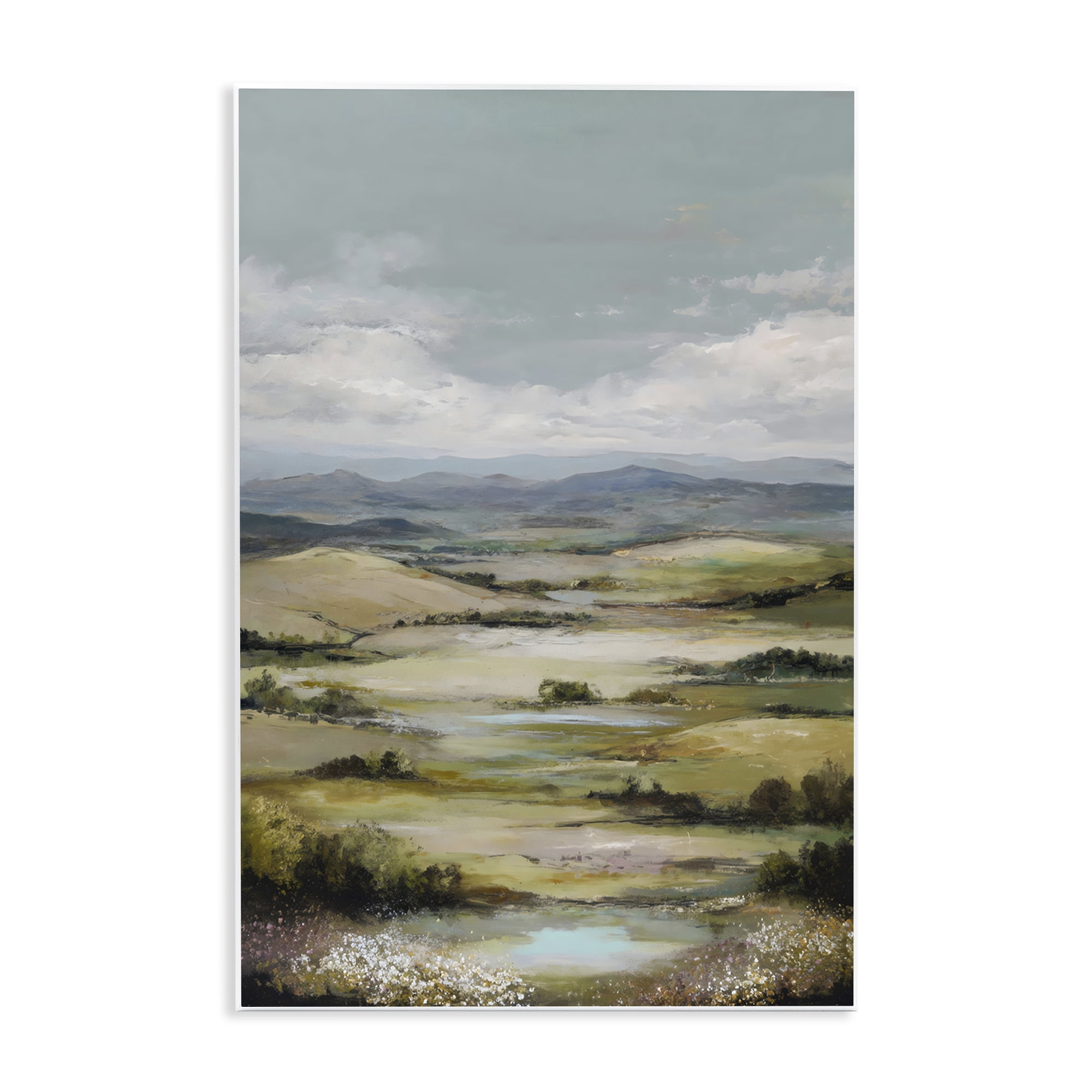 Stupell Industries Rolling Mountain Meadows Wall Plaque Art, design by Petal Prints Design