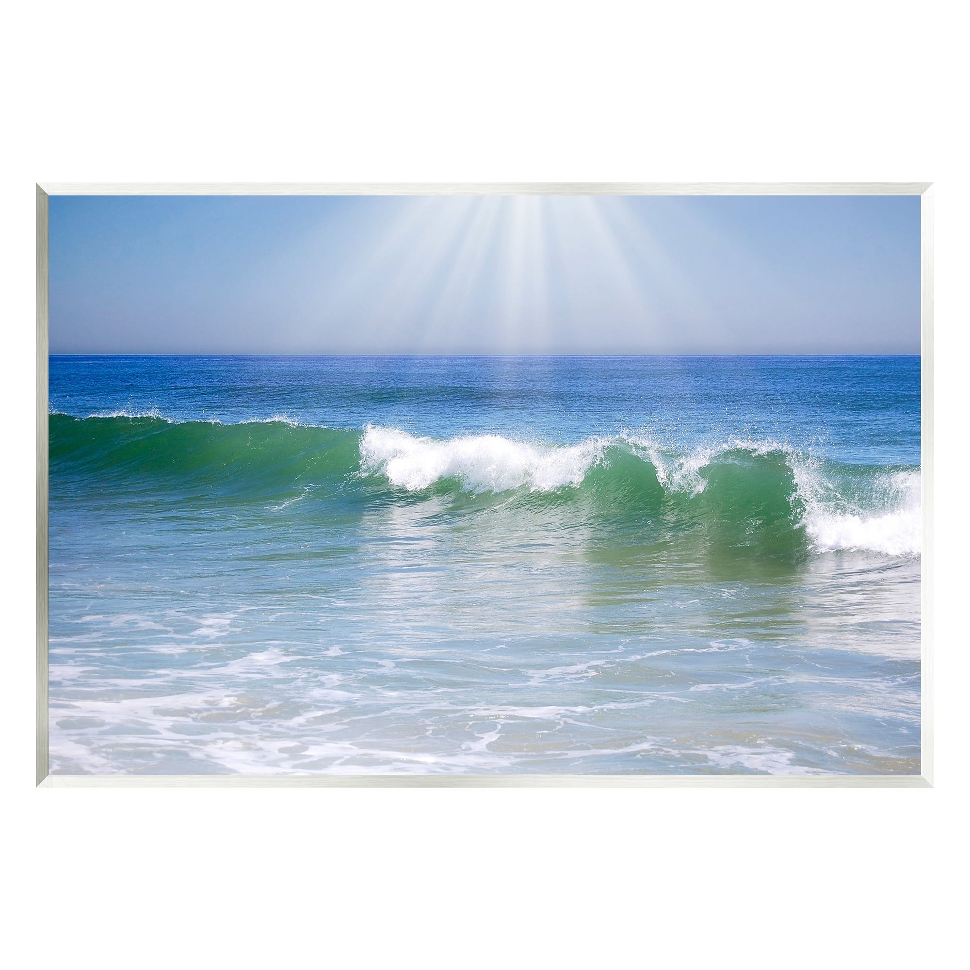 Stupell Industries Rolling Ocean Waves Photography Nature Photography Unframed Art Print Wall Art, 15 x 10
