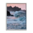 thumbnail image 1 of Stupell Industries Rolling Sea Waves Pink Sky Coastal Photography Gray Framed Art Print Wall Art, 1 of 5