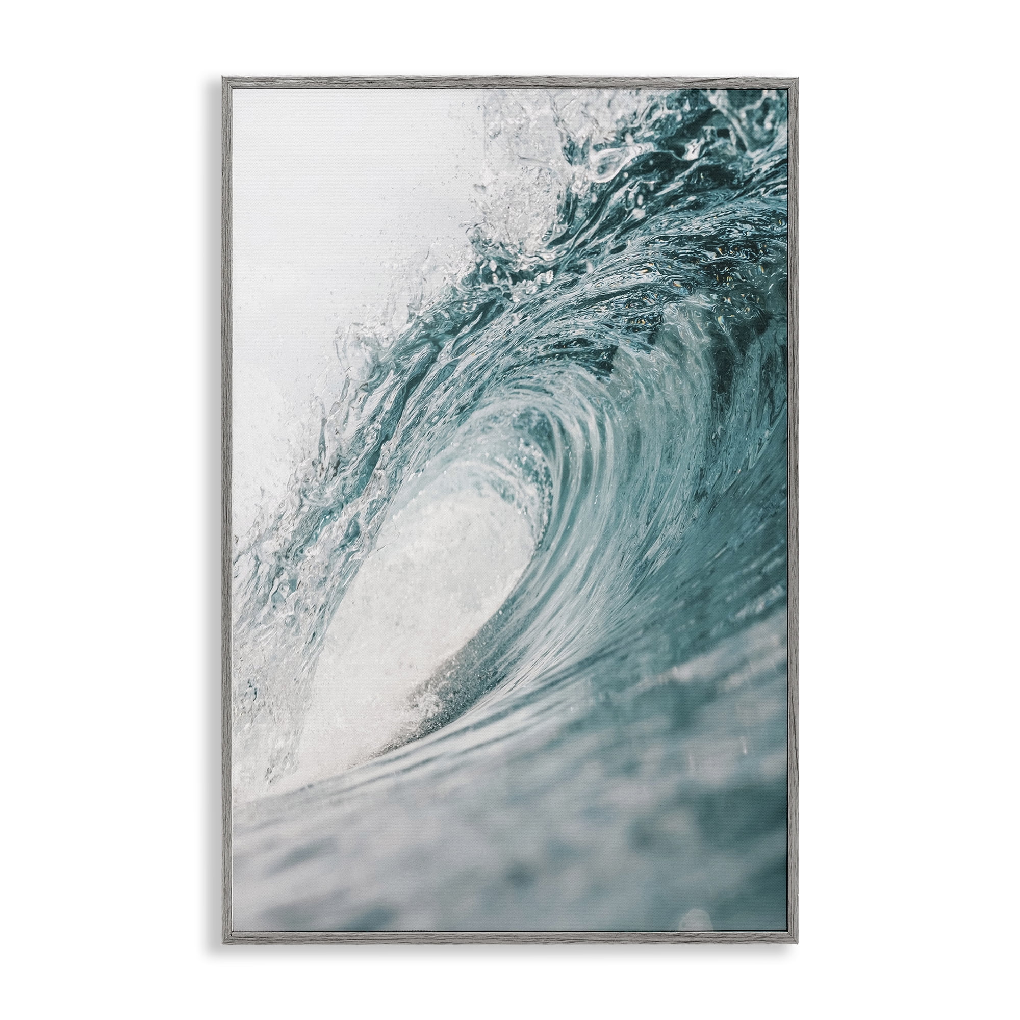 Stupell Industries Rolling Surf Waves Nautical & Beach Photography Gray ...