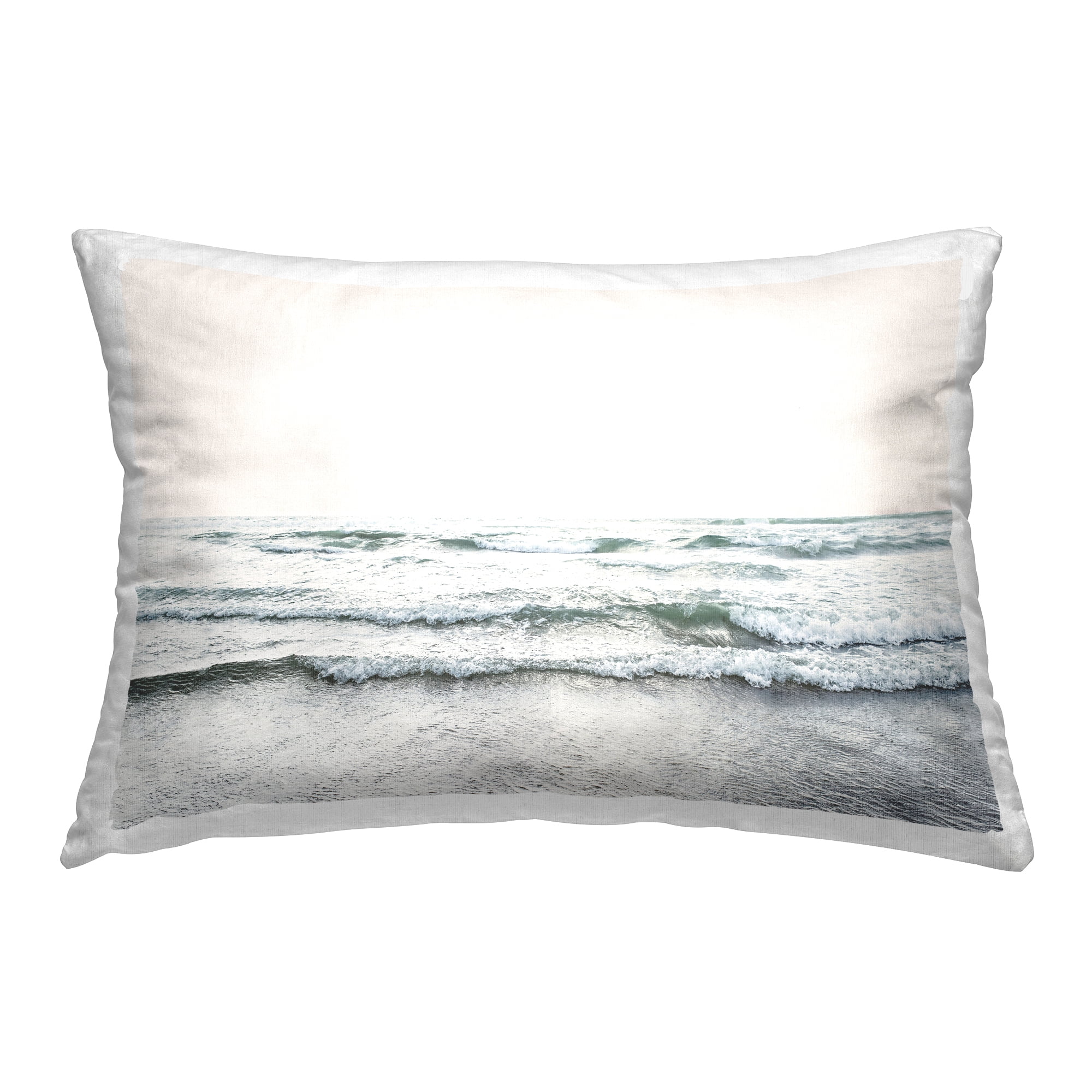 Stupell Industries Rolling Tide Waves Decorative Printed Throw Pillow Design by Sisi and Seb.