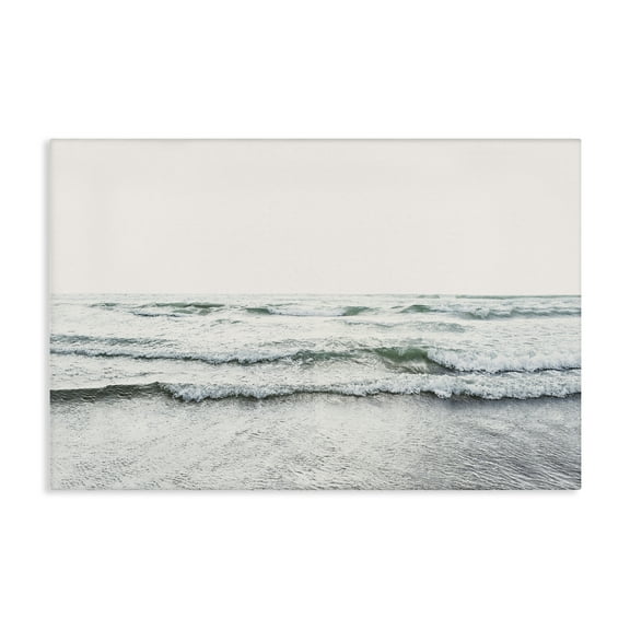 Stupell Industries Rolling Tide Waves Nautical & Beach Photography Wrapped Canvas Art Print Wall Art, 24 x 16